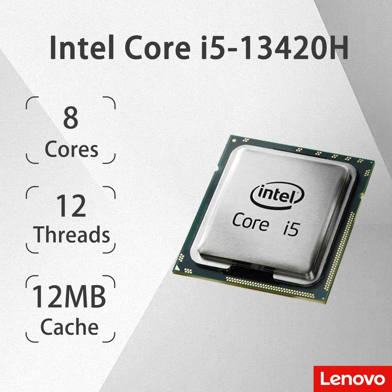 Intel Core i5-13420H  
8 Cores  
12 Threads  
12MB Cache  
Lenovo