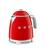 Left. SMEG - KLF05 3.5-cup Electric Mini Kettle - Red.
