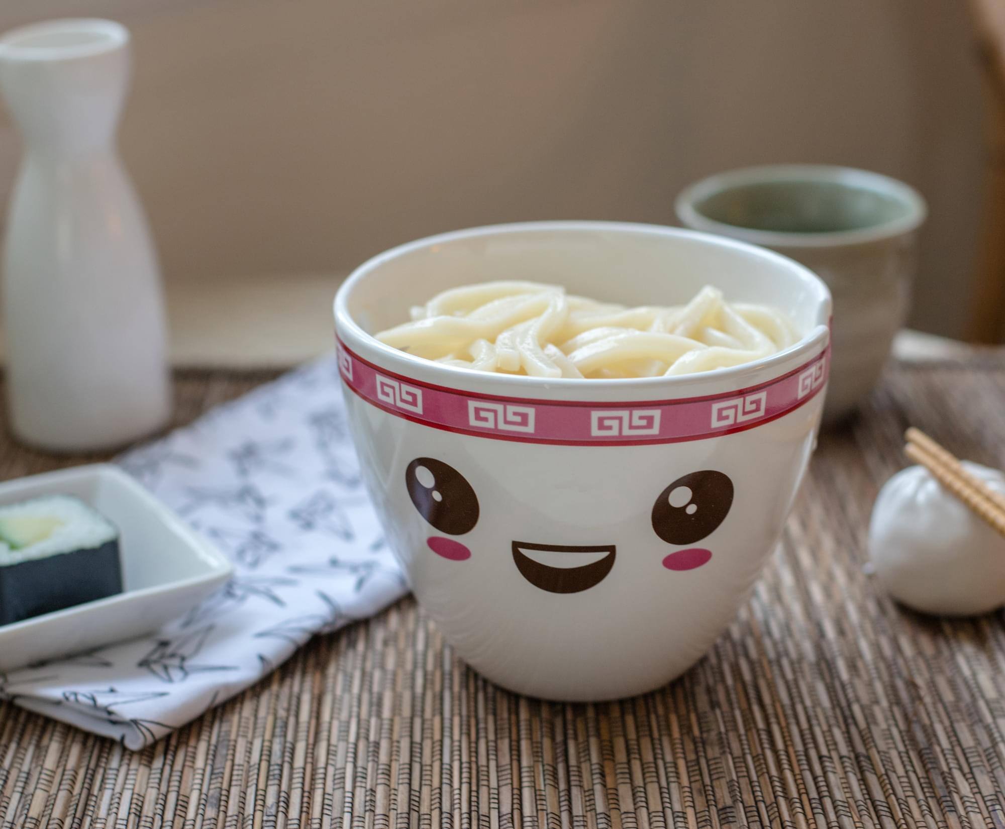 Alt View 2. Toynk - Miso Hungry Japanese Dinnerware Set | 16-Ounce Ramen Bowl and Chopsticks - White.