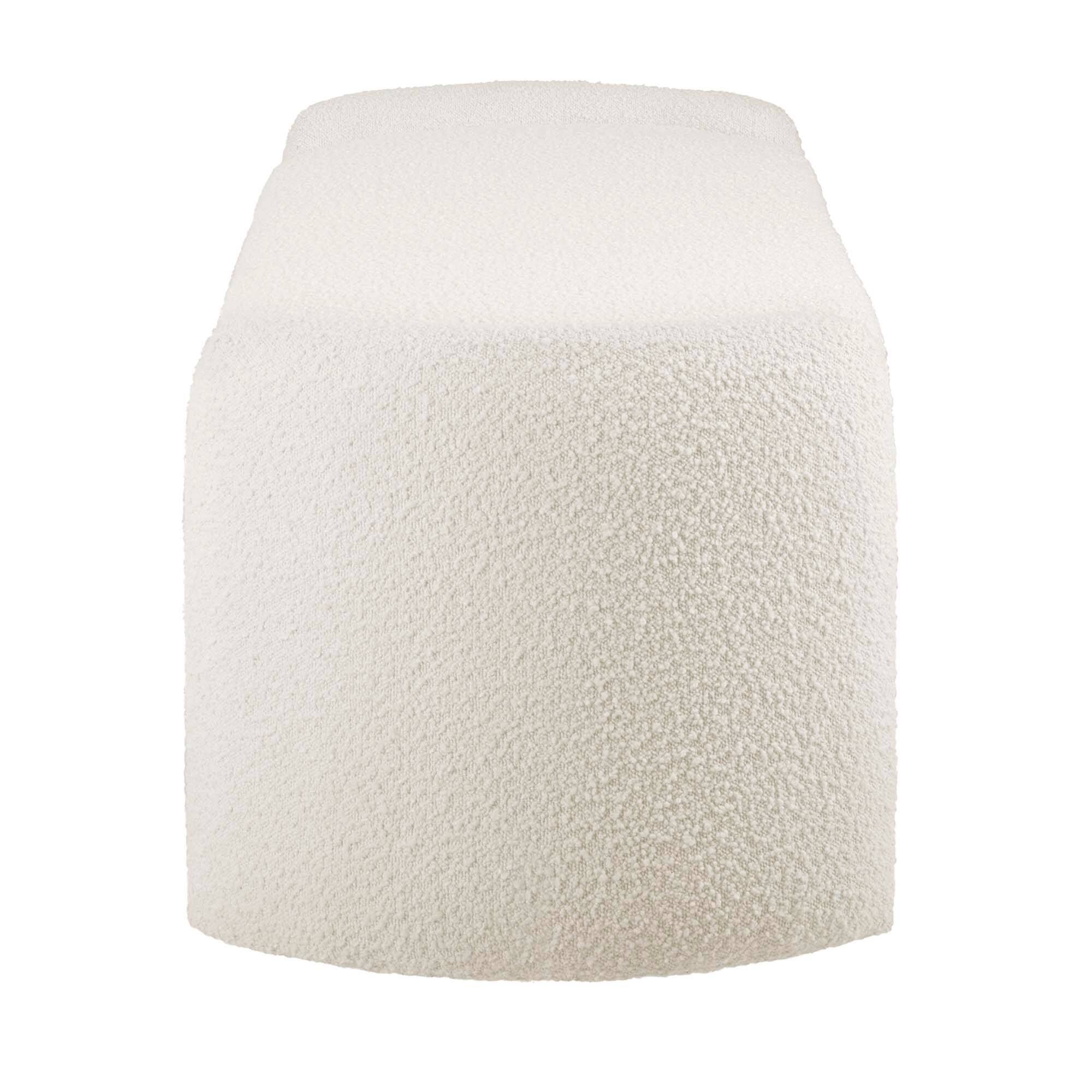 Alt View 1. Modway - Nebula Boucle Upholstered Bench by Modway - White.