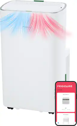 Frigidaire - Gallery 14,000 BTU Inverter Portable Room Air Conditioner with Heat Pump, White
