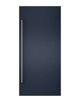 Front. Viking - 36"W. BTM Door Panel for Viking Veil FDBMIC7360R Right Hinge Ref./Frz. Models - Slate Blue - Slate Blue.