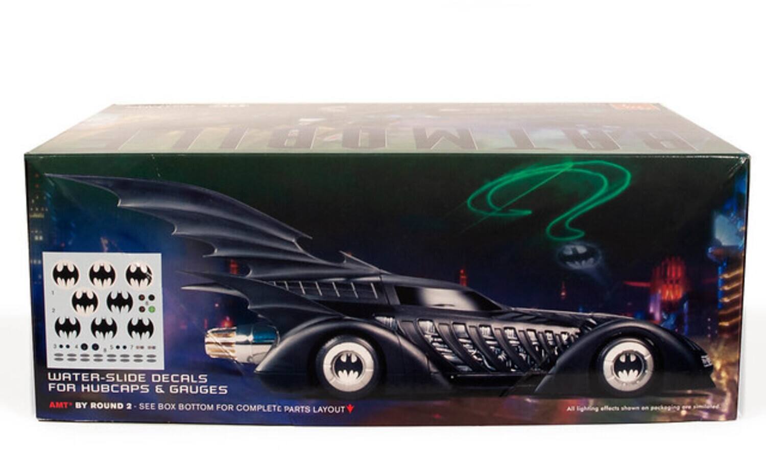 HTML WATER-SLIDE DECALS FOR HUBCAPS & GAUGES AMT* BY ROUND 2 SEE BOX BOTTOM FOR COMPLETE PARTS LAYOUT All lighting effects shown on packaging