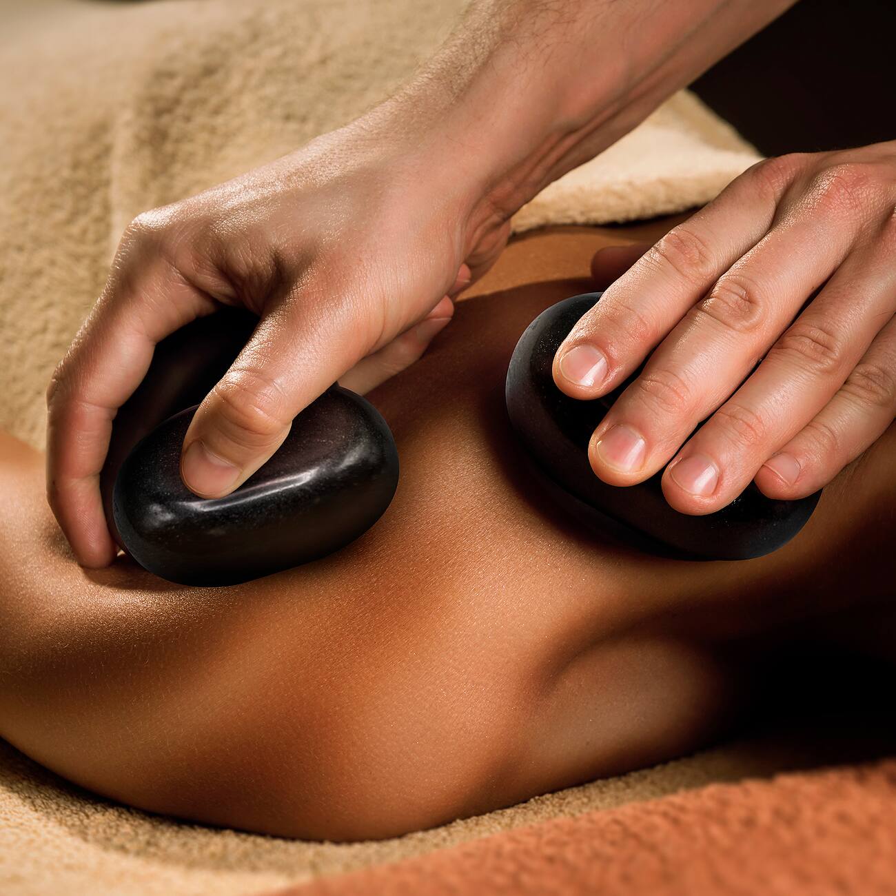 Alt View 3. Sorbus - Sivan Health and Fitness 8-Piece Large Black Basalt Hot Stone Set — Great for Spas, Massage Therapy, Relaxation - Black.