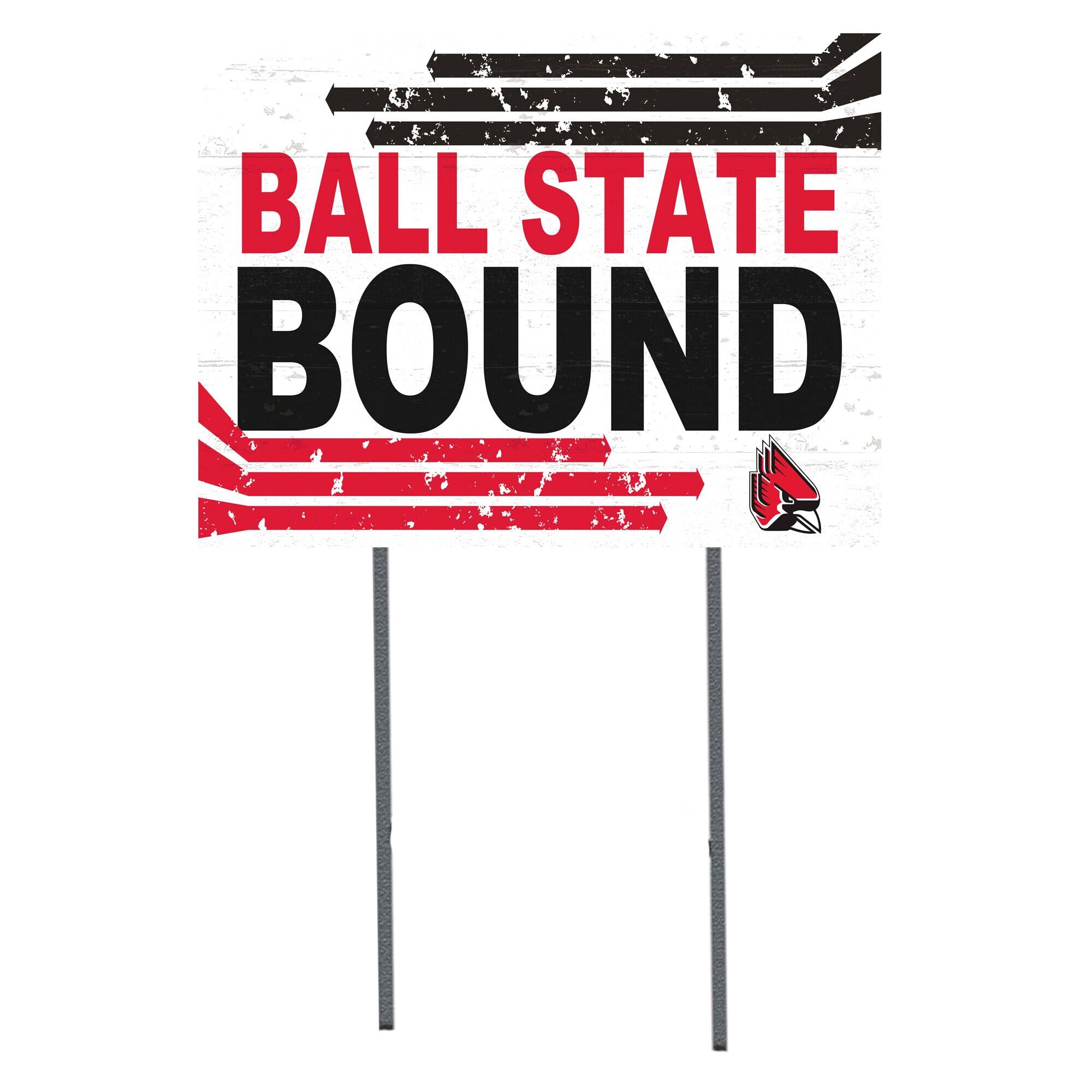 Ball State Cardinals 18'' x 24'' Bound Yard Sign