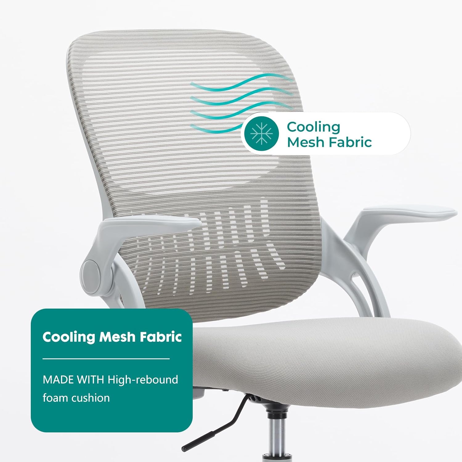 Cooling Mesh Fabric  
MADE WITH High-rebound foam cushion