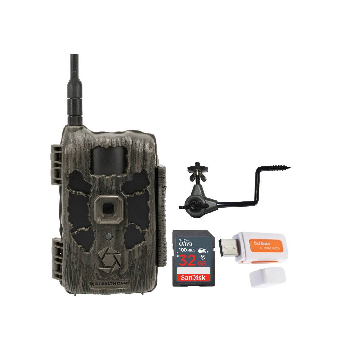 Stealth Cam - 40MP Deceptor Max Cellular Trail Camera with Simple Camera Holder 32GB Memory Cards and Card Reader price history on PriceWatchPro