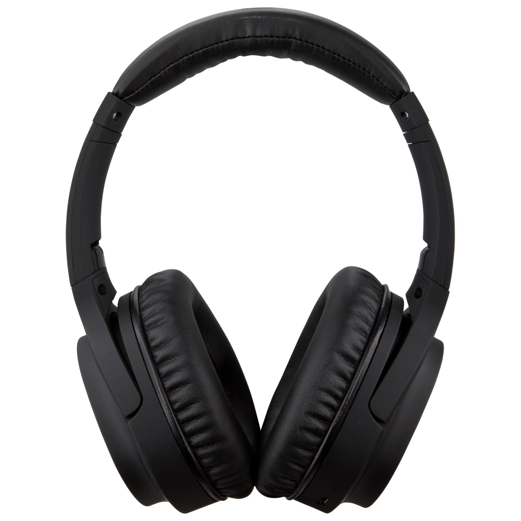 Front. iLive - iLive 40mm Neodymium Driver Wireless Headphones with Active Noise Cancellation, Black, IAHN40B.