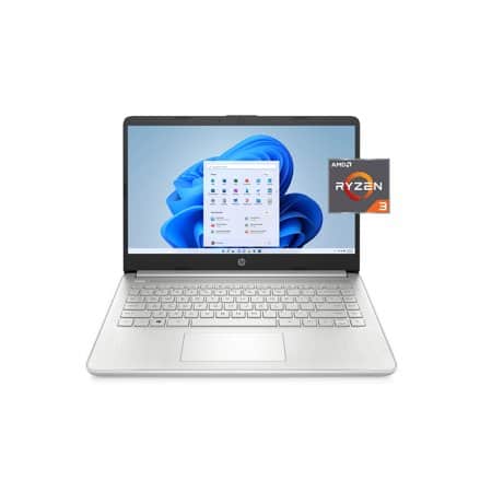 HP - Laptop 14-fq0110wm 14"FHD IPS AMD Ryzen 3 3250U APU 4GB 128GB SSD Windows 11 Home in S Mode - Silver
