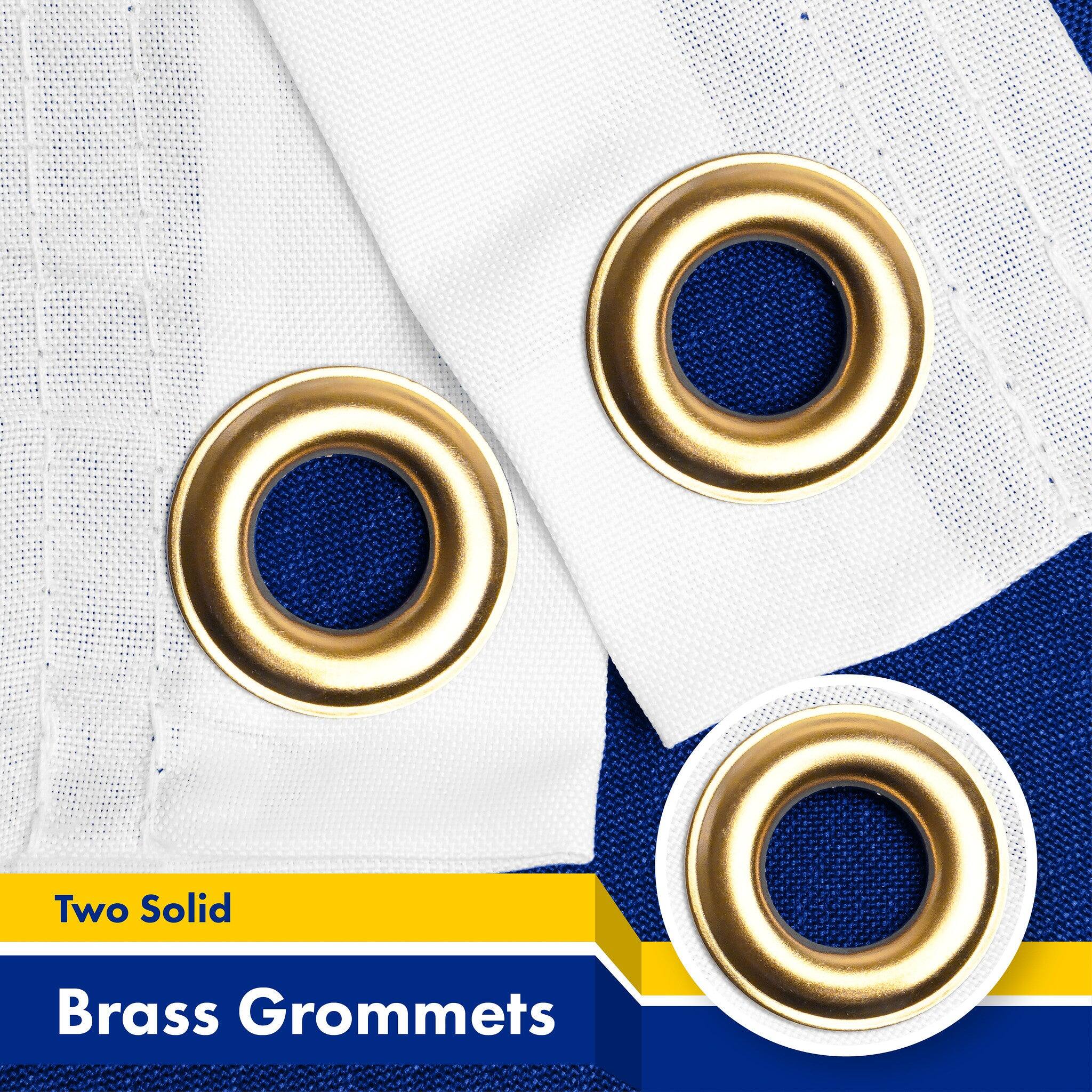 Two Solid Brass Grommets