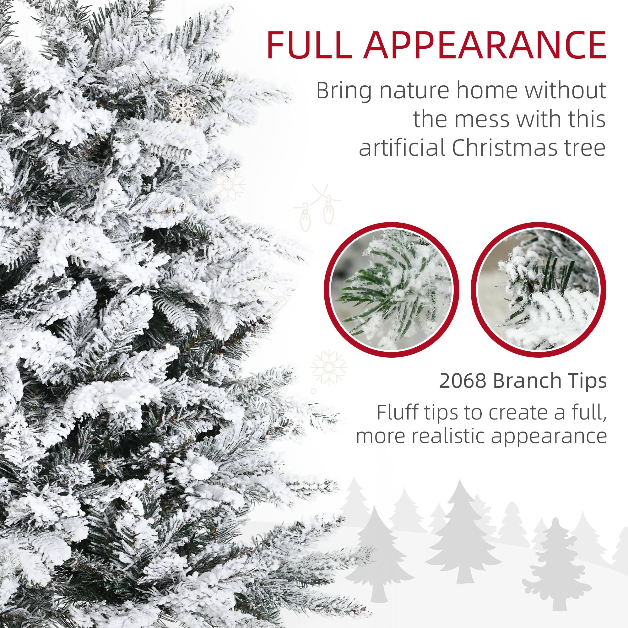 FULL APPEARANCE  
Bring nature home without the mess with this artificial Christmas tree  

2068 Branch Tips  
Fluff tips to create a full, more realistic appearance