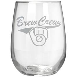 Great American Products - Etched 17oz. Rally Cry Stemless Wine Glass - Multicolor