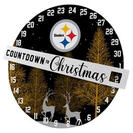 Pegasus - Pittsburgh Steelers Countdown to Christmas Wall Sign - Multicolor