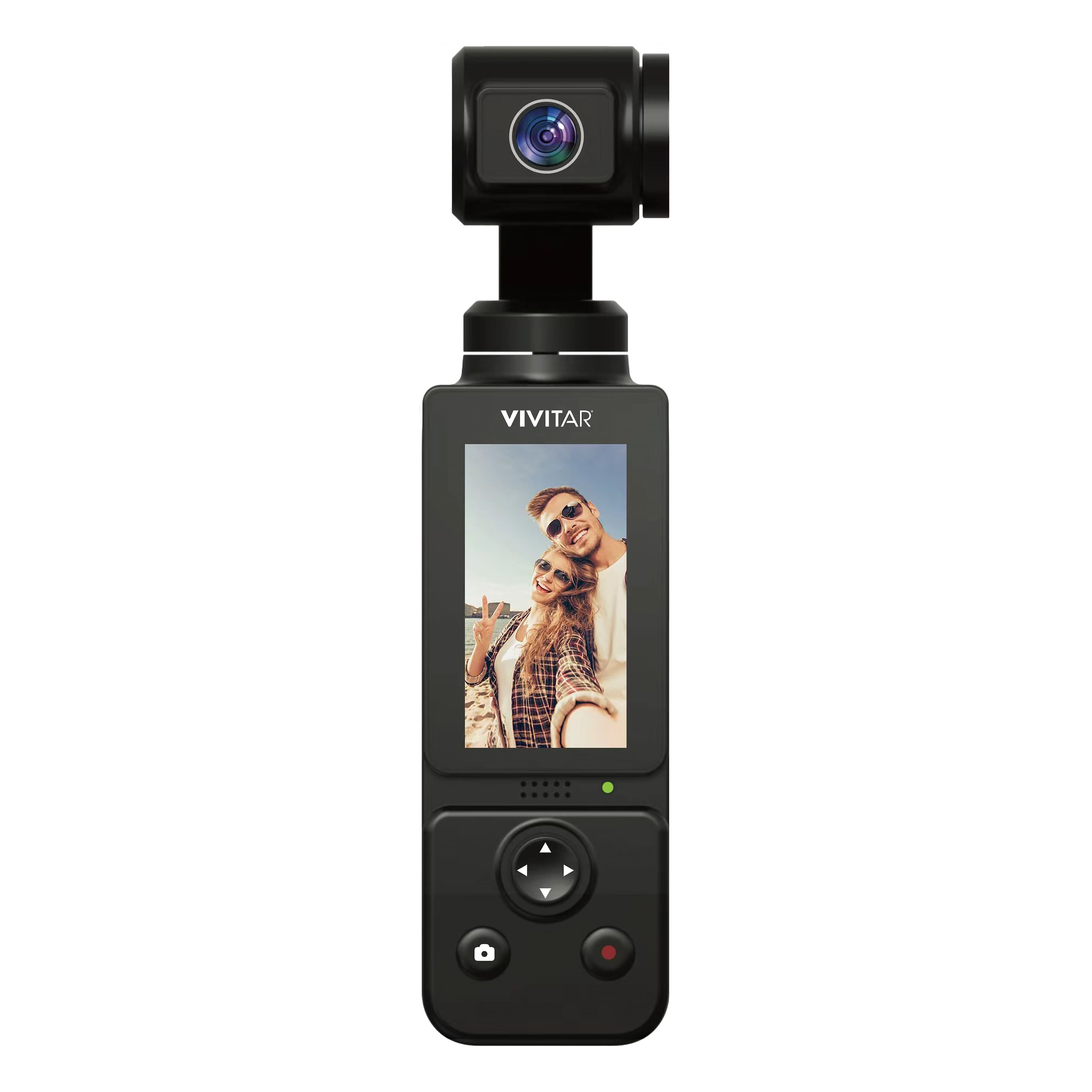 Vivitar - 3 Axis Pocket Camcorder - Black