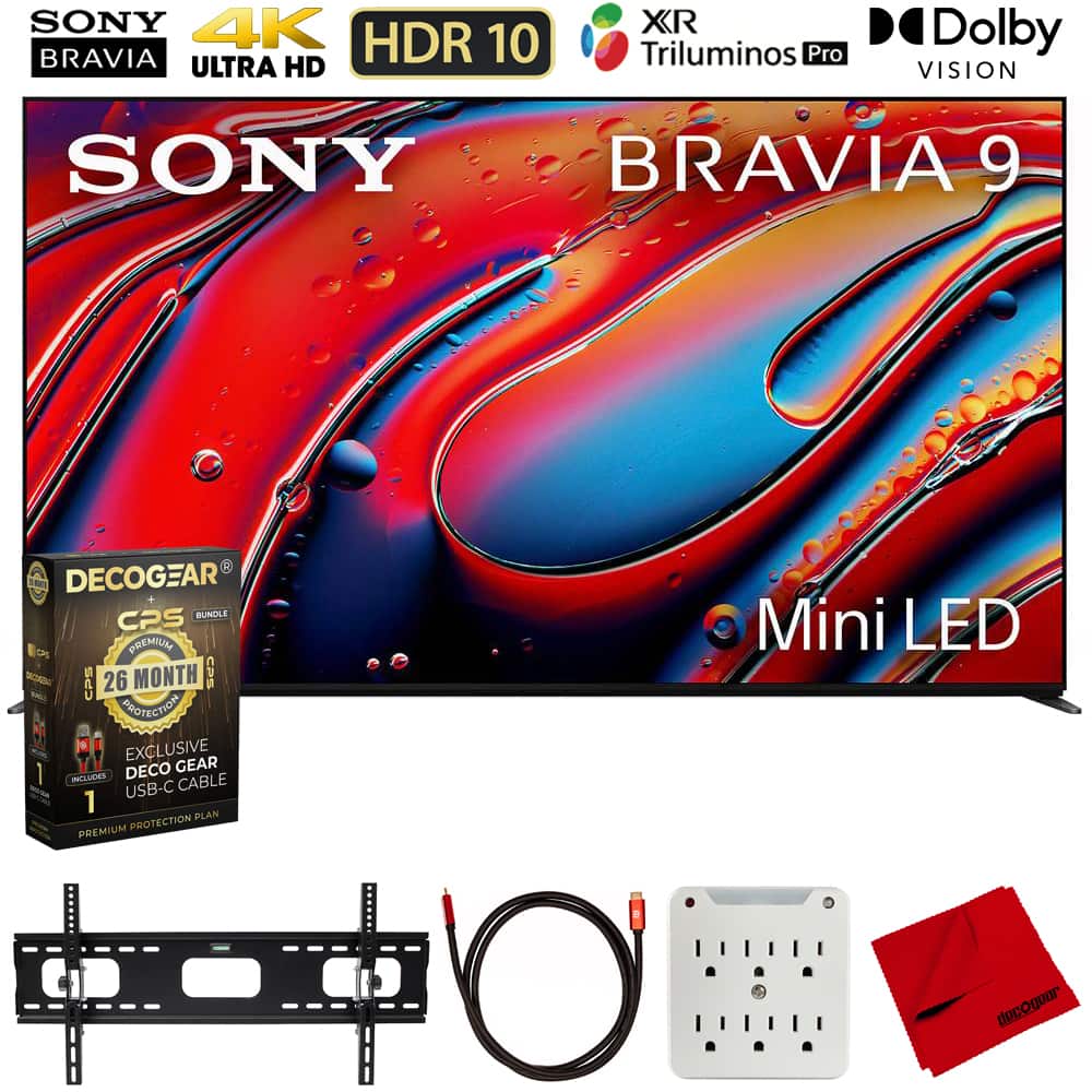 Sony - BRAVIA 9 K65XR90 65" 4K HDR QLED Mini-LED TV (2024) + 26 Month Extended Warrany Protection Bundle