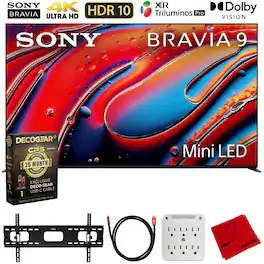 Sony - BRAVIA 9 K65XR90 65" 4K HDR QLED Mini-LED TV (2024) + 26 Month Extended Warranty Protection Bundle