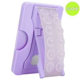 LoveHandle - PRO for MagSafe Universal Magnetic Wallet, Phone Grip & Kickstand with Adapter Ring - Suction - Lavender Glow Suction