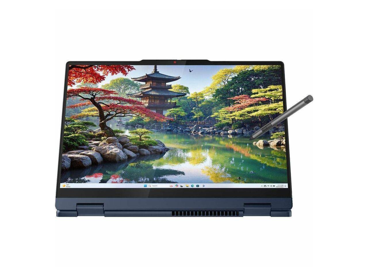 Alt View 9. Lenovo - Lenovo IdeaPad 5 14" Touchscreen - Intel Core Ultra 5 - 16GB - 512GB SSD - Windows 11 - Cosmic Blue - Slate Blue.