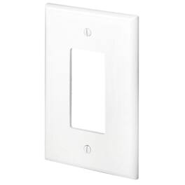 Leviton - Decora 1 gang Thermoset Plastic Decorator Wall Plate 1 pk - White