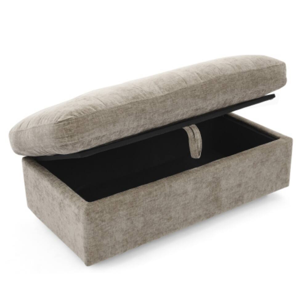 Alt View 6. LUCKY ONE - Double Sofa Recliner w/ Manual Adjustable Backrest USB Port Phone Stand Storage Ottoman - Brown.