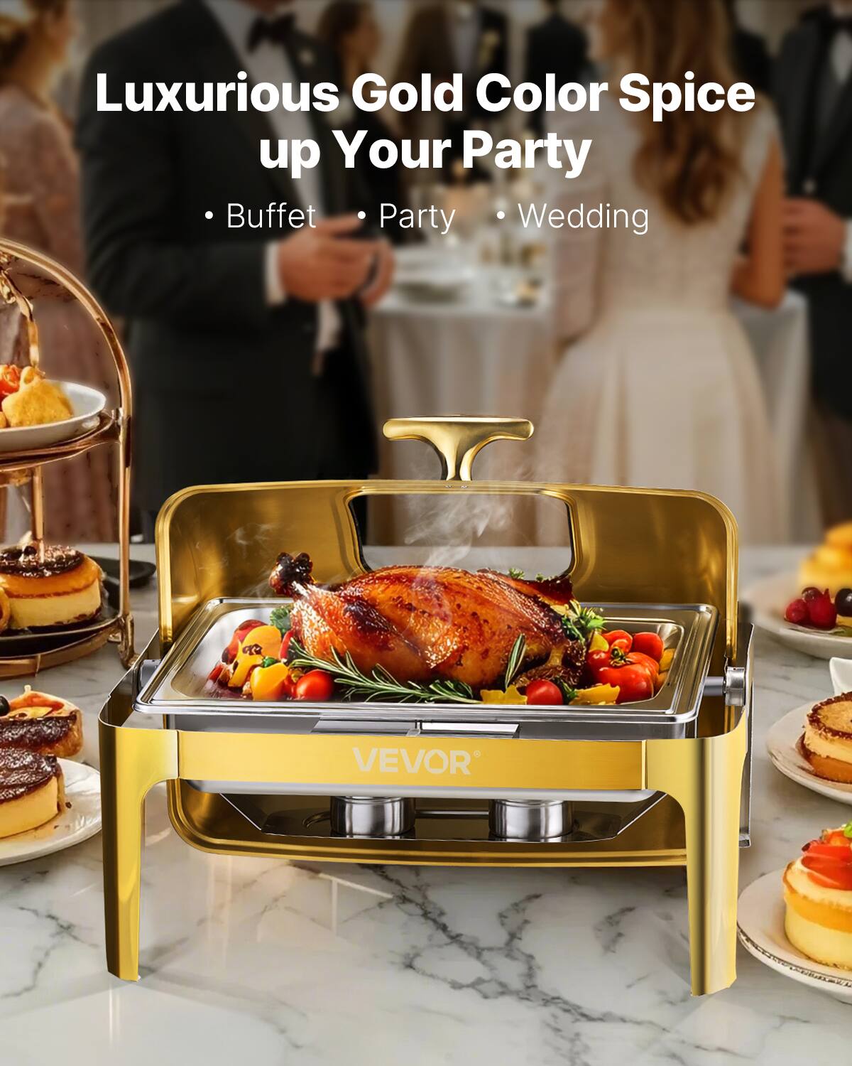 Luxurious Gold Color Spice up Your Party

Buffet
Party
Wedding

VEVOR