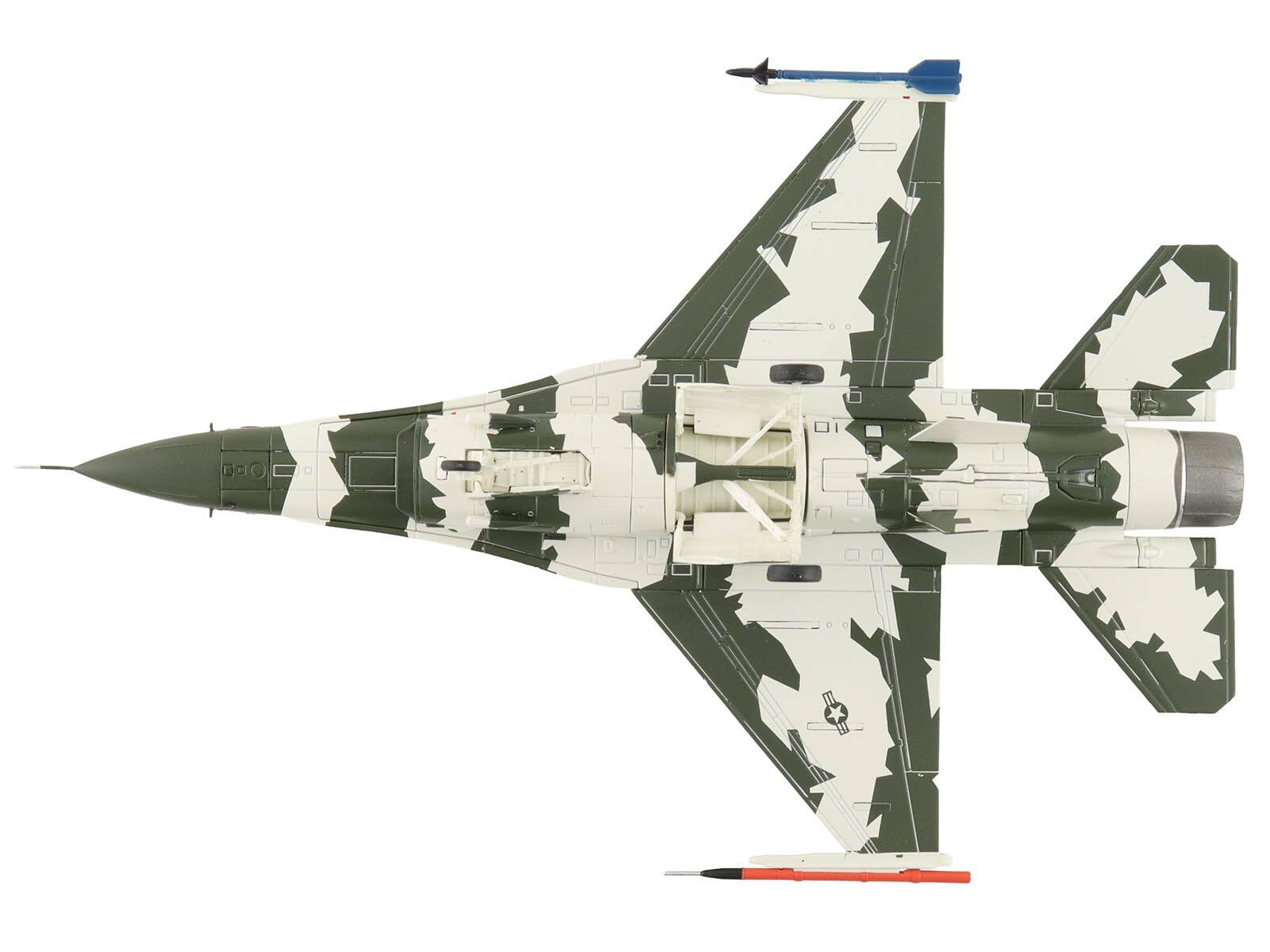 Back. Hobby Master - General Dynamics F-16N Fighting Falcon "163269 US Navy Fighter Weapons School" 1990s USMC "Air Power Series" 1/72 - White, Green.