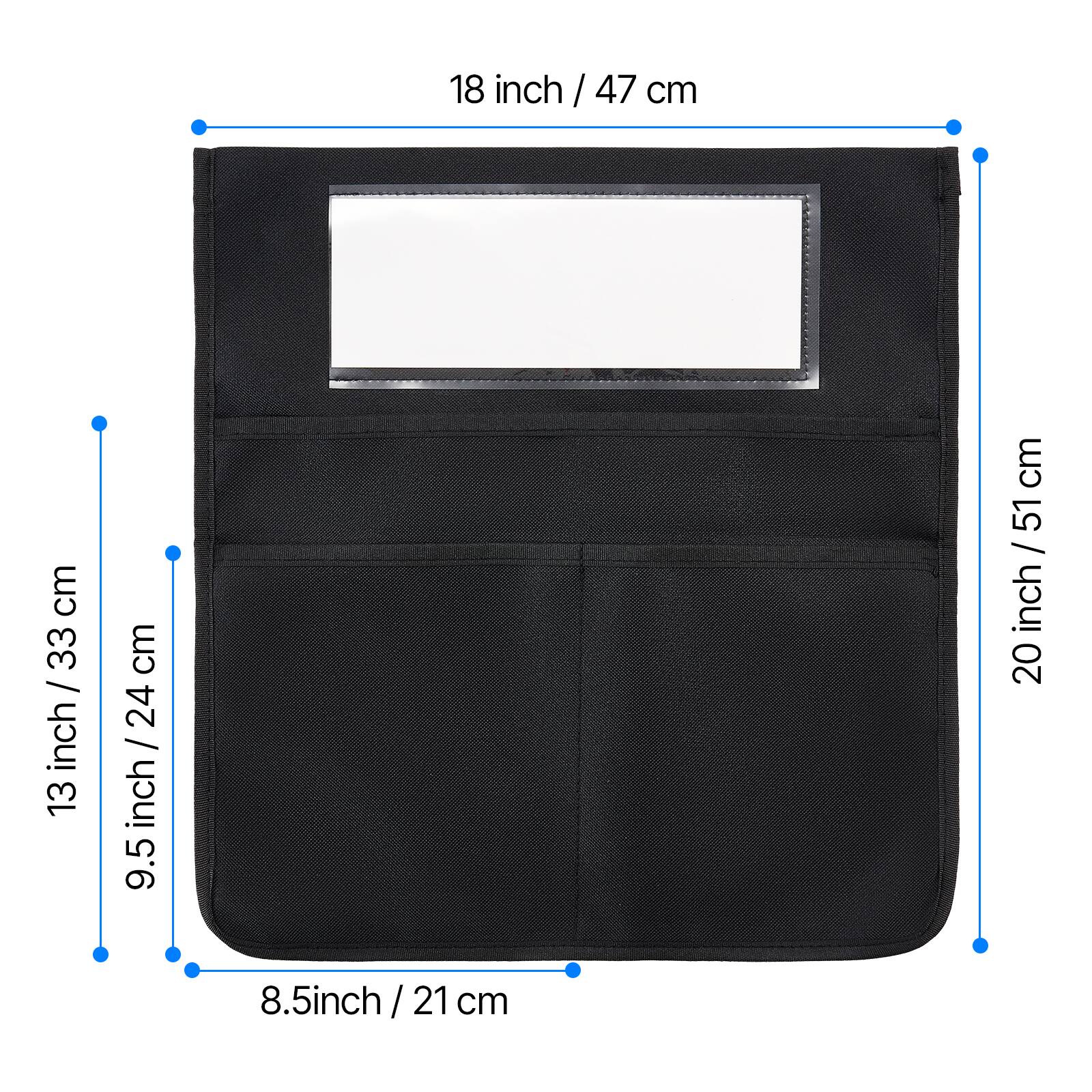 18 inch / 47 cm  
20 inch / 51 cm  
13 inch / 33 cm  
9.5 inch / 24 cm  
8.5 inch / 21 cm