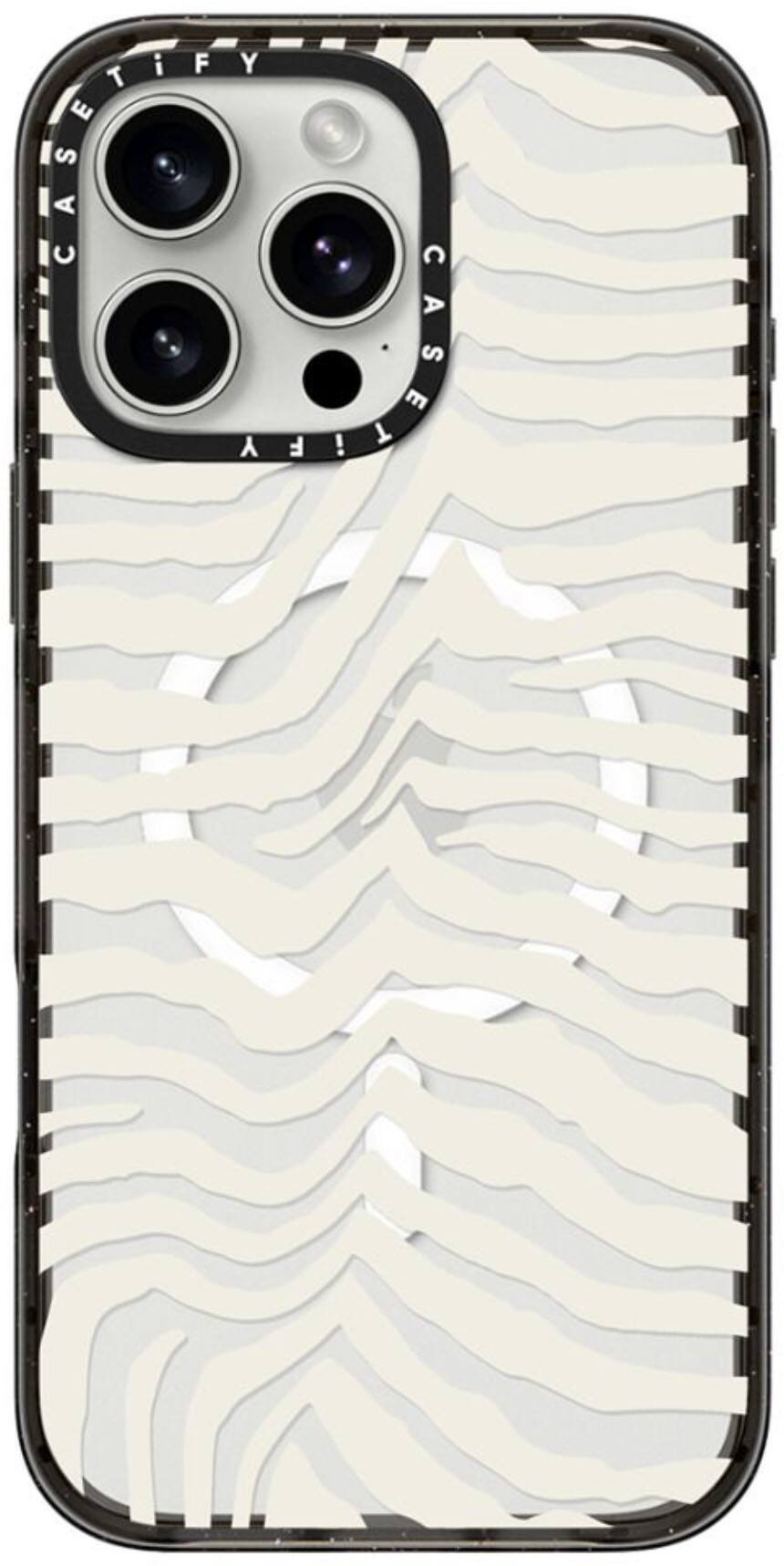 CASETiFY - Impact Case with MagSafe for Apple iPhone 16 Pro Max - Zebra Stripe