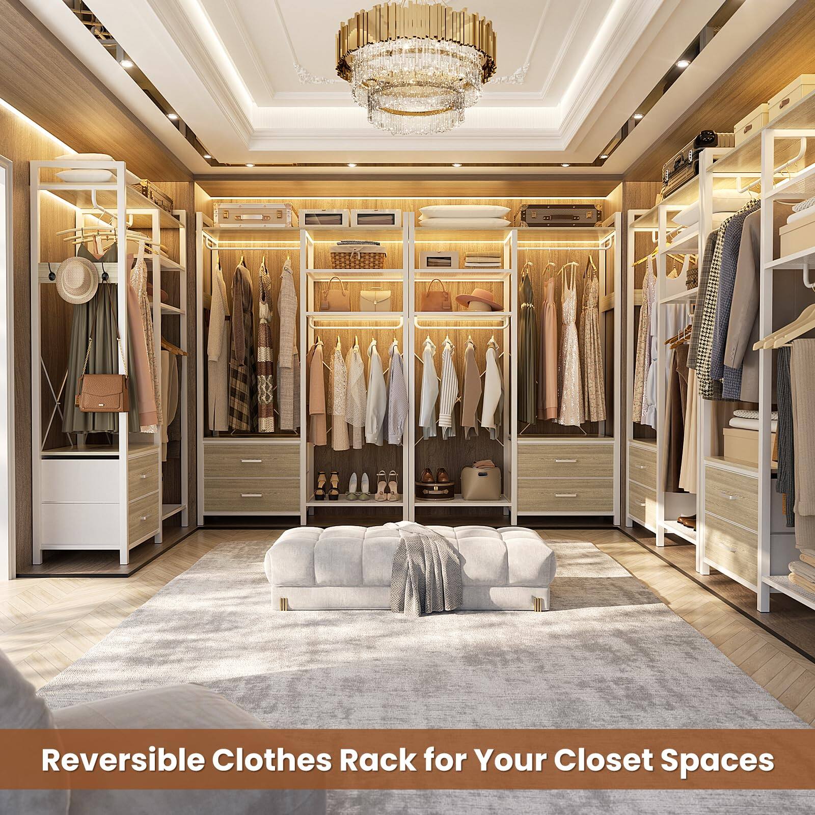 Reversible Clothes Rack for Your Closet Spaces