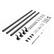 Alt View 5. VEVOR - Wall Mounted Stair Handrail, 10ft Pipe Staircase Handrail, Black Galvanized Aluminum, 1.26 inch Pipe Diameter - Black.