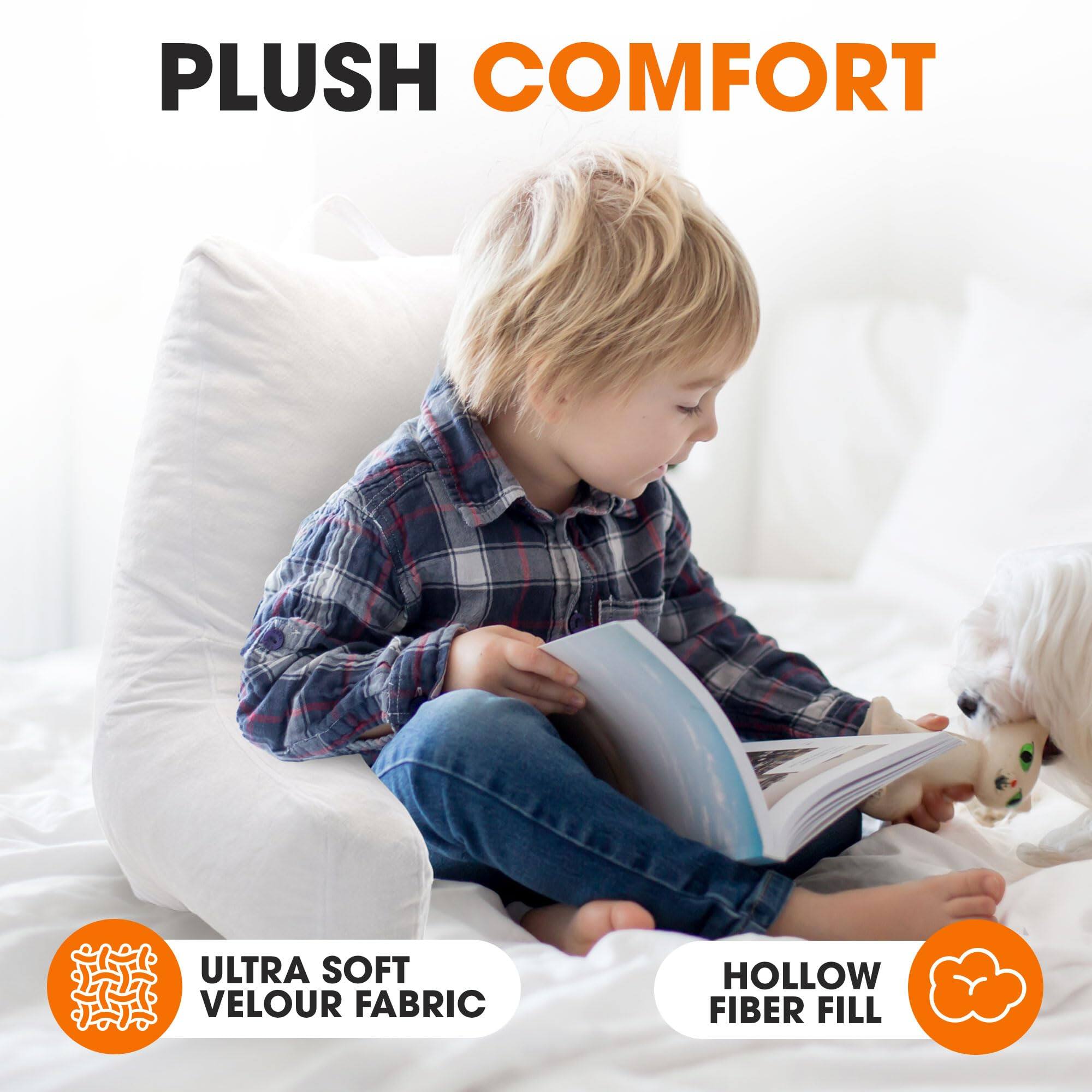 PLUSH COMFORT  
ULTRA SOFT VELOUR FABRIC  
HOLLOW FIBER FILL