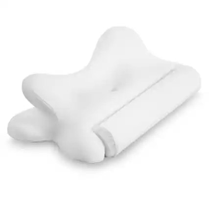 Front. Anysun - Z5030 Cervical Neck Pillow, Cooling Ergonomic Memory Foam Pillows - White.