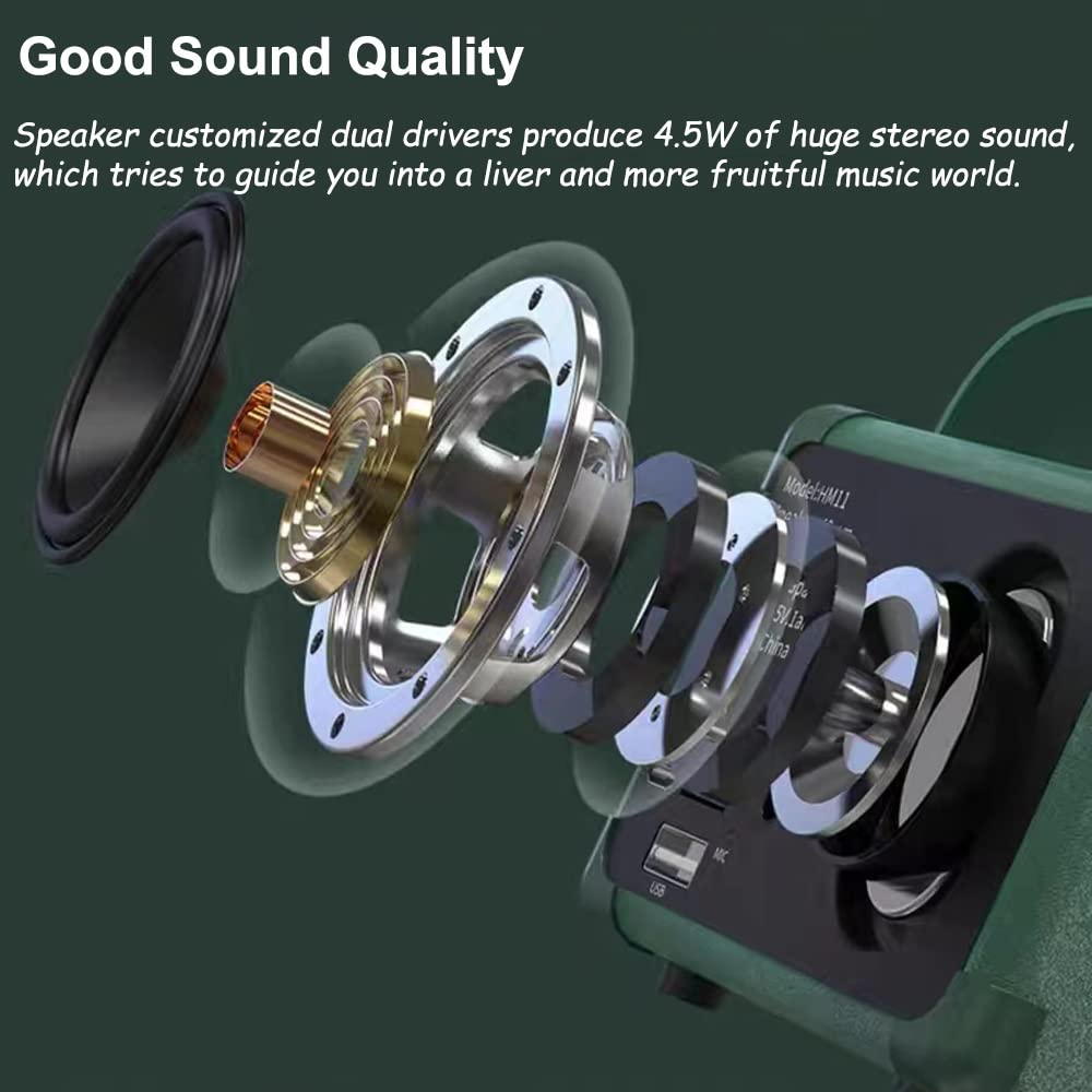 Good Sound Quality

Speaker customized dual drivers produce 4.5W of huge stereo sound, which tries to guide you into a livelier and more fruitful music world.

Model: HM11 4 SV.1a  
China IS MC