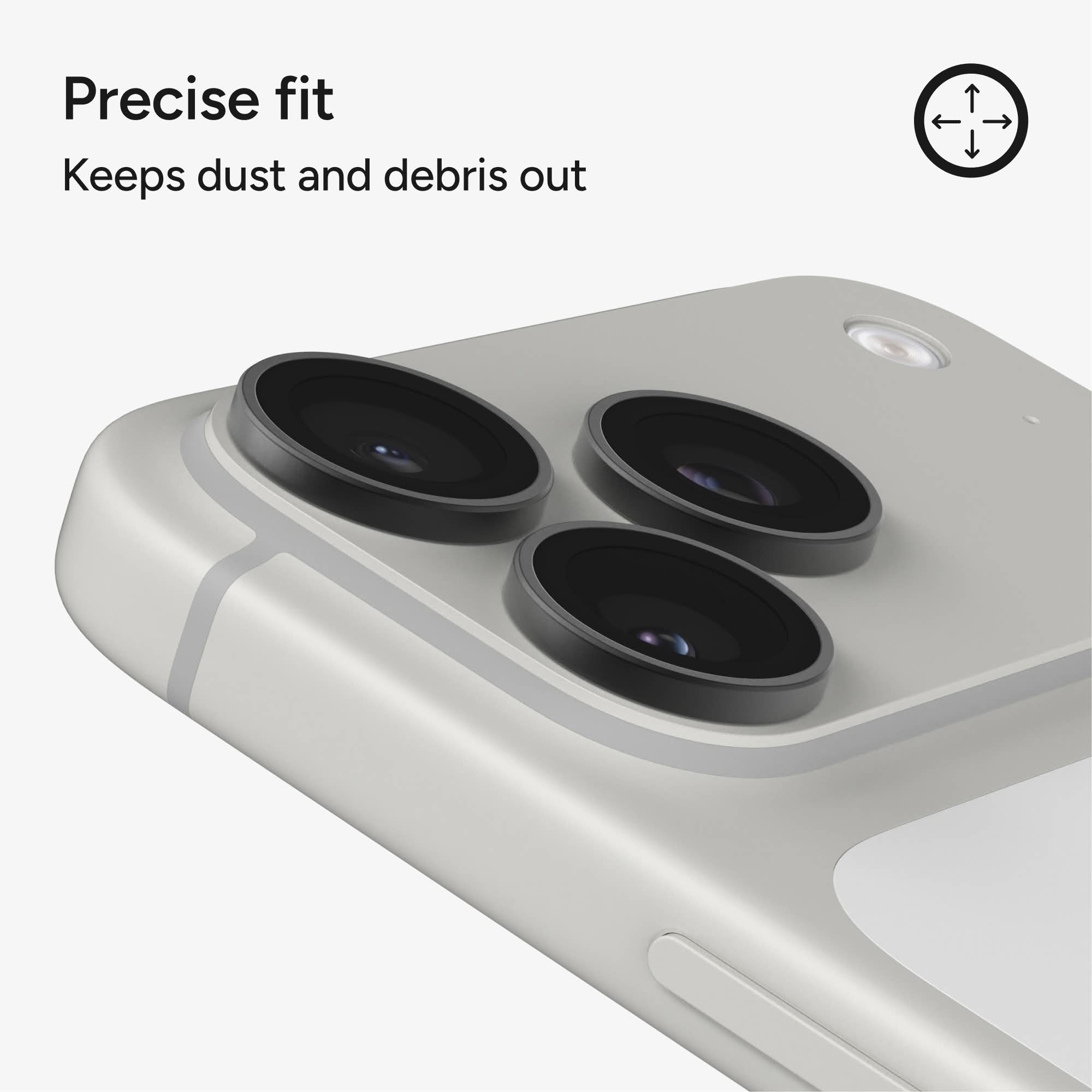Precise fit  
Keeps dust and debris out