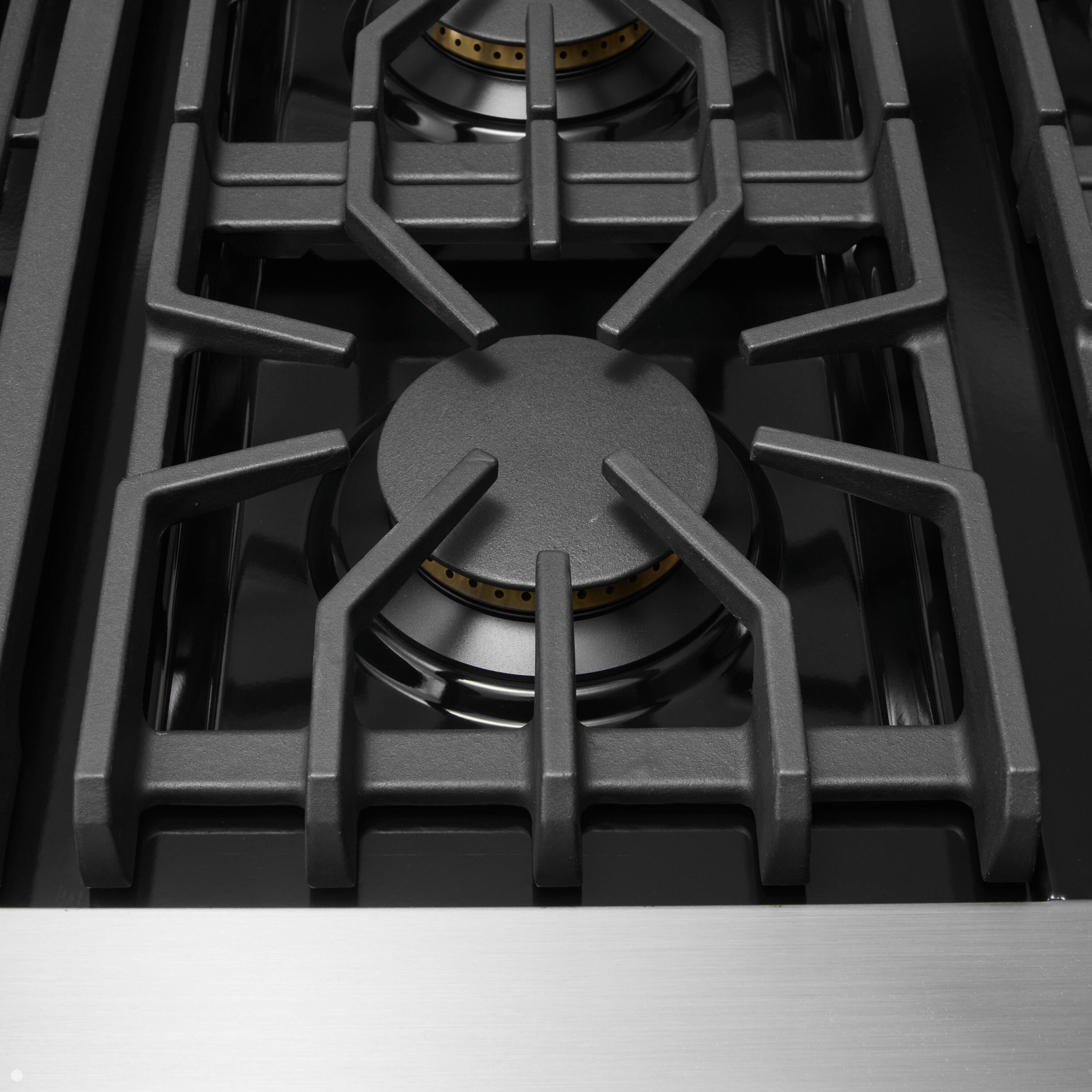 Alt View 4. Viking - 5-Series Gas Open Burner Range - Squall.