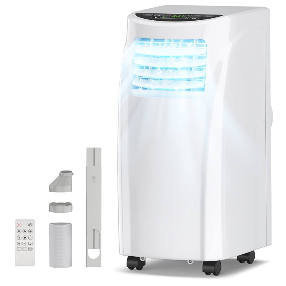 Alt View 1. Resenkos - Air Conditioner, Cooler,8000 BTU Portable Air Conditioner with Sleep Mode and Dehumidifier Function - White.