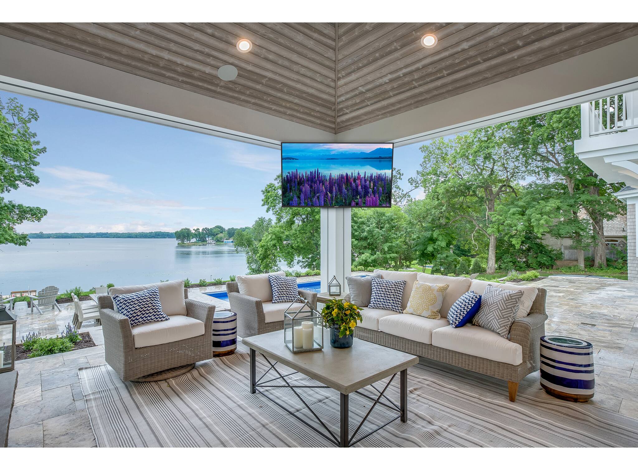 Alt View 11. Neptune - 55" Neptune Partial Sun 4K HDR Outdoor Smart TV – Comes with FREE Outdoor Tilting Wall Mount (2022) - BLACK.