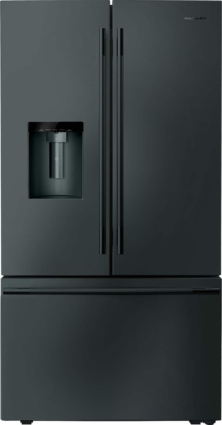 KitchenAid - 30 Cu. Ft. French Door Refrigerator with Exterior Water and Ice - Juniper