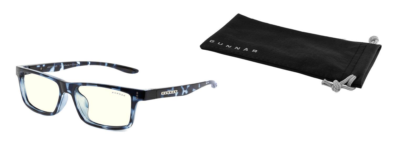 Alt View 5. GUNNAR - GUNNAR Gaming Glasses  -  Cruz Kids Large, Navy Tortoise, Clear Neutral Lens - Blue Light Blocking, Relieve Dry Eye - Navy Tortoise.