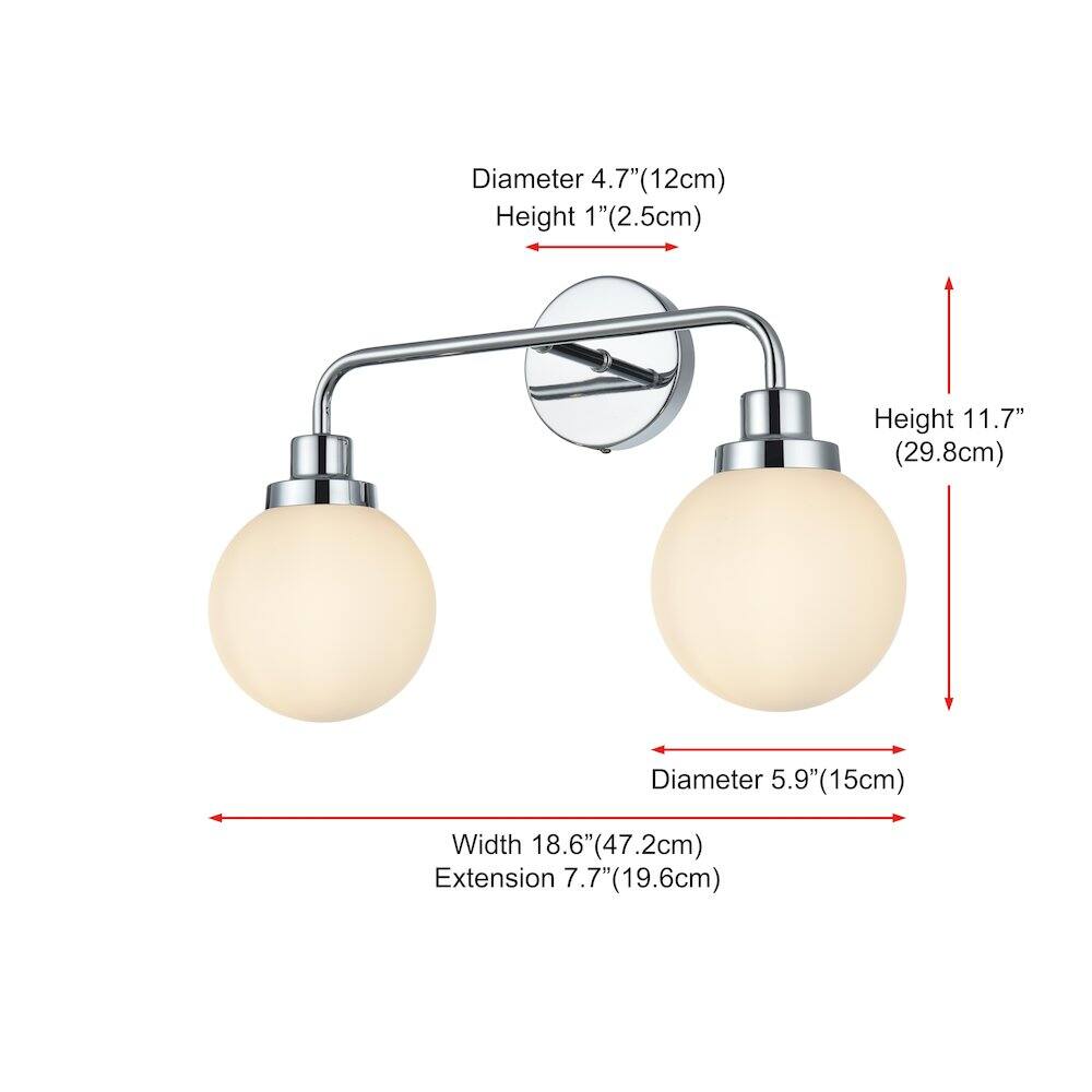 Diameter 4.7" (12cm)  
Height 1" (2.5cm)  
Height 11.7" (29.8cm)  
Diameter 5.9" (15cm)  
Width 18.6" (47.2cm)  
Extension 7.7" (19.6cm)