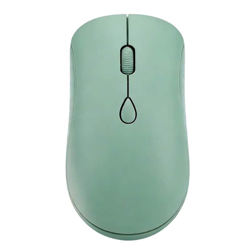 SKRAN - Wireless 2.4G Bluetooth Dual-Mode Rechargeable Silent Mouse -Ergonomic for Office, Home(Windows/Mac/Android) - Wireless - Green