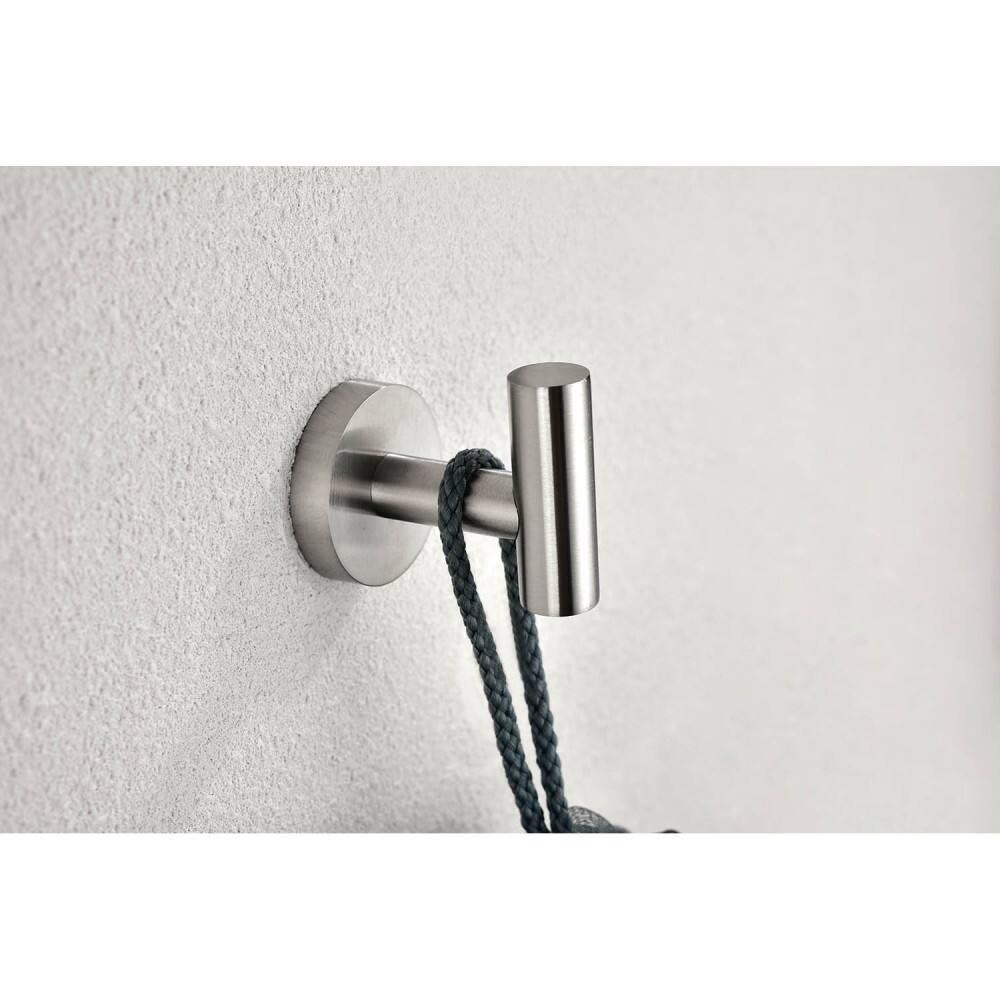 Alt View 1. JUJABU - 4 - Piece Bathroom Hardware Set Towel Bar Brushed Nickel - Brushed Nickel.