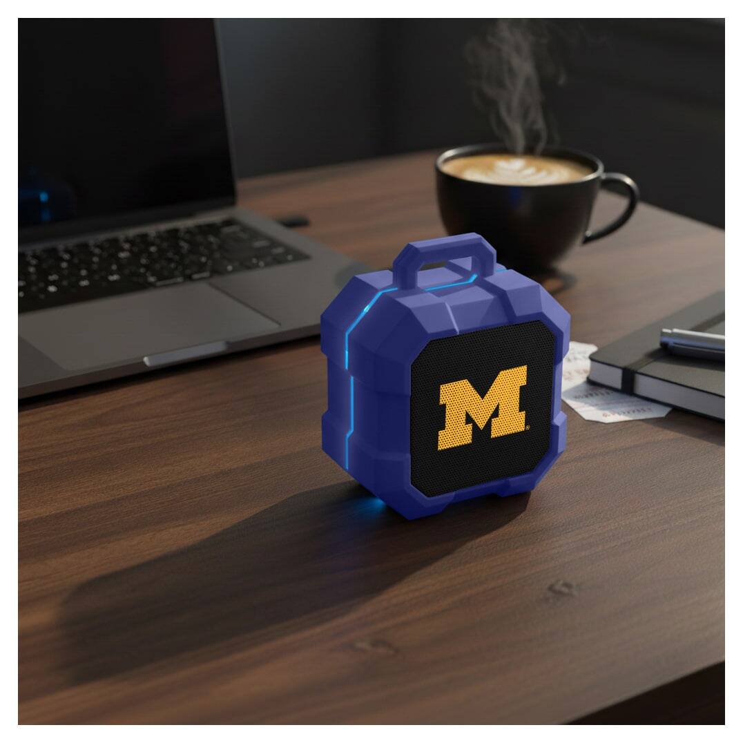 Alt View 1. LDM Company - Michigan Wolverines Bluetooth Tailgate Speaker - Multicolor.