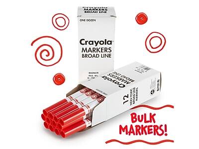 Crayola Markers Broad Line  
One Dozen  
Crayola Markers Broad Line  
Bulk Markers!