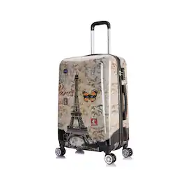 InUSA - Prints Lightweight Hardside Spinner Luggage 24" - PARIS