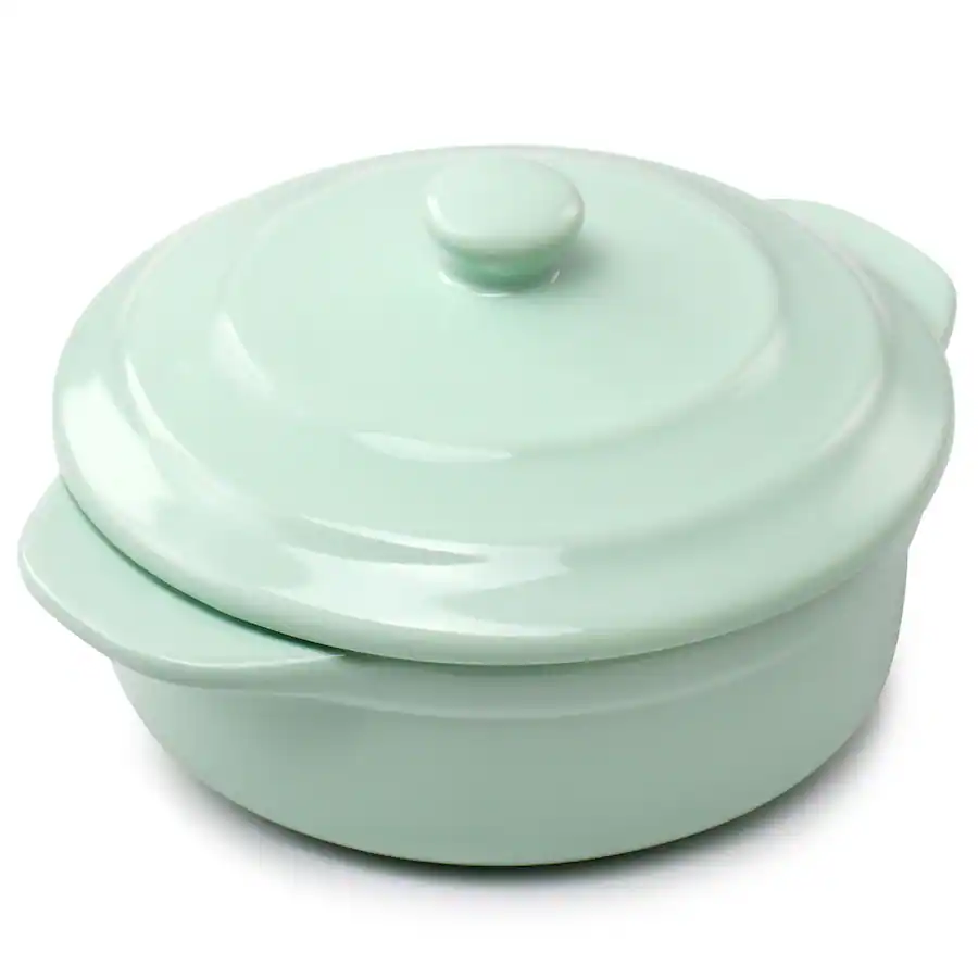 Mini Casserole Martha Stewart Stoneware Round Mini Casserole with Lid Mint 310120248M ...
