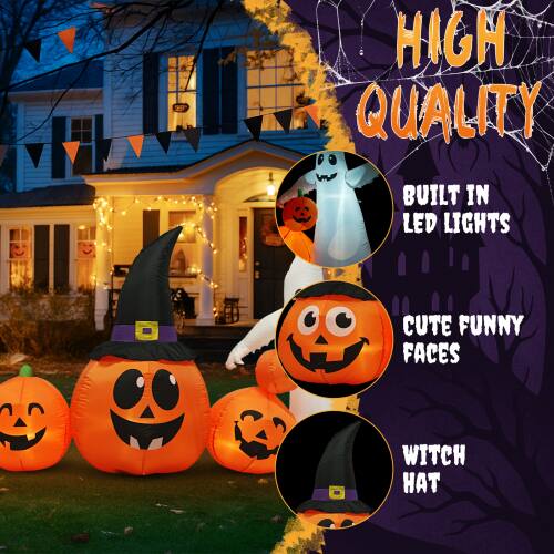 HIGH QUALITY BUILT IN LED LIGHTS  
CUTE FUNNY FACES  
WITCH HAT