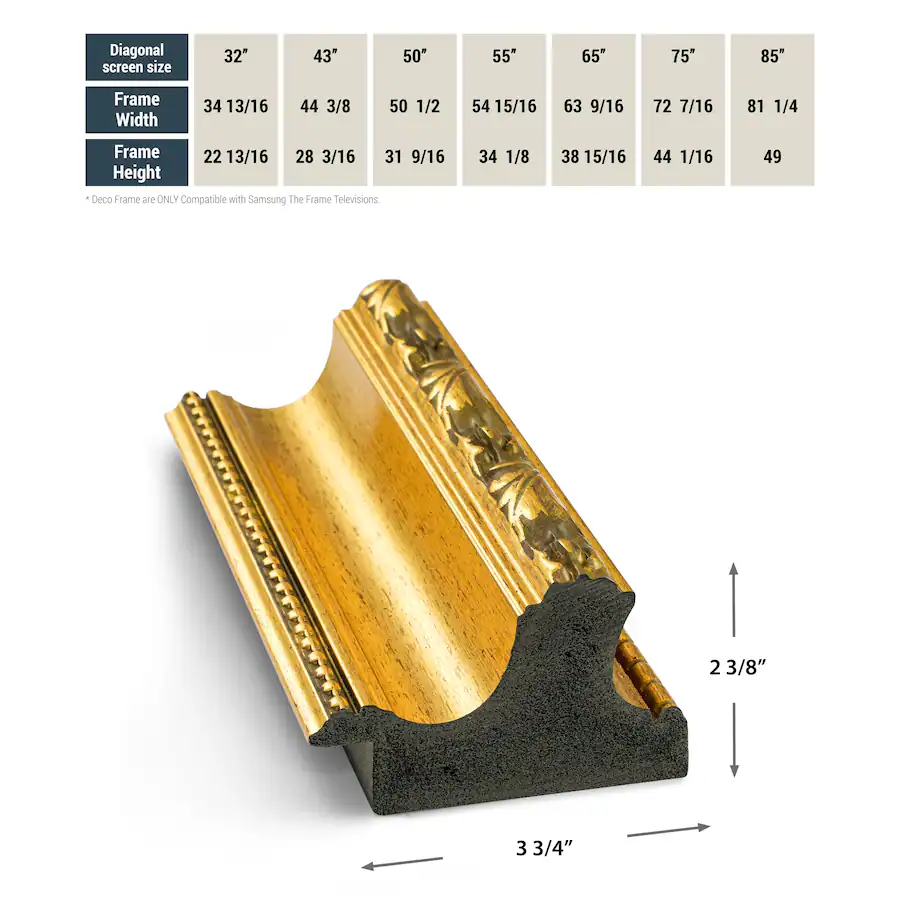 Deco TV Frames Premiere Bezel for Samsung the Frame TV 55