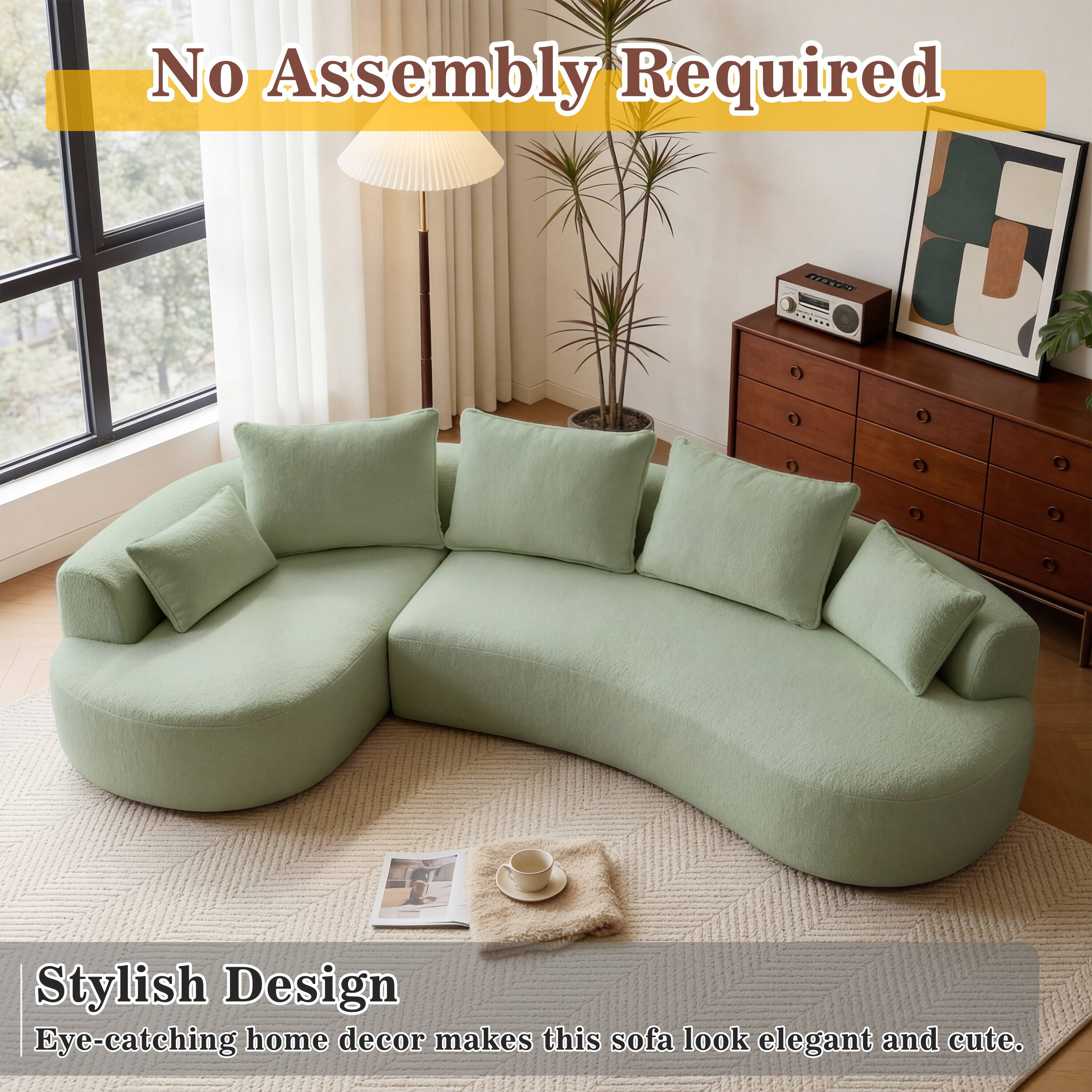 No Assembly Required

Stylish Design

Eye-catching home decor makes this sofa look elegant and cute.