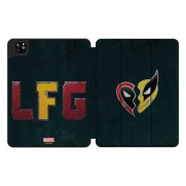 Keyscaper - Marvel Badge Tablet Case - Apple iPad (10th Gen) - Deadpool Wolverine 1